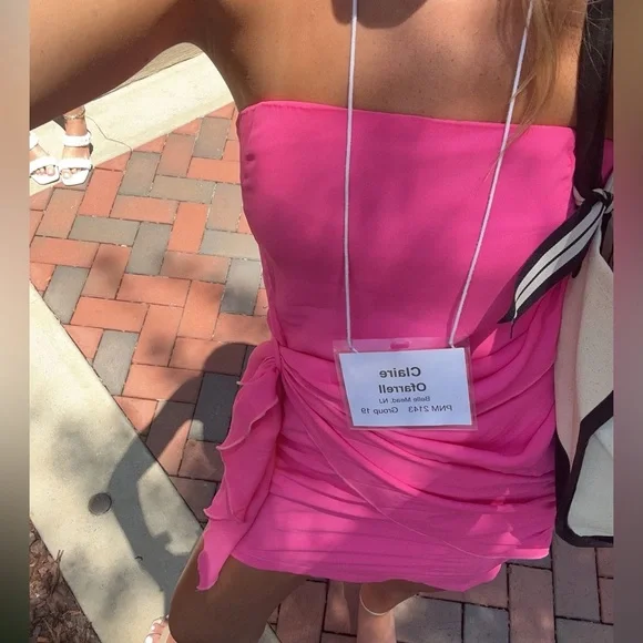 Revolve strapless mini dress - Picture 5 of 9